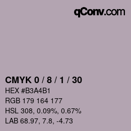 Color code: CMYK 0 / 8 / 1 / 30 | qconv.com