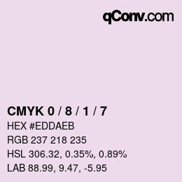 Código de color: CMYK 0 / 8 / 1 / 7 | qconv.com