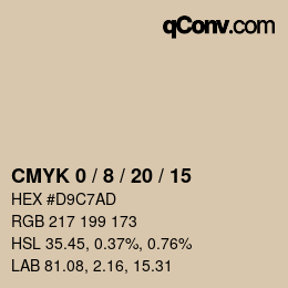 Color code: CMYK 0 / 8 / 20 / 15 | qconv.com