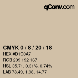 Color code: CMYK 0 / 8 / 20 / 18 | qconv.com