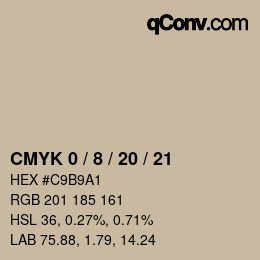 Color code: CMYK 0 / 8 / 20 / 21 | qconv.com