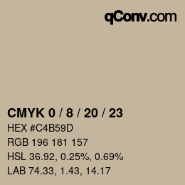 Color code: CMYK 0 / 8 / 20 / 23 | qconv.com