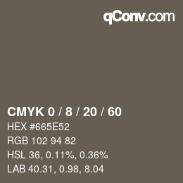 Color code: CMYK 0 / 8 / 20 / 60 | qconv.com