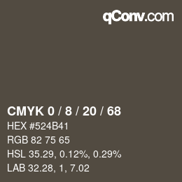Color code: CMYK 0 / 8 / 20 / 68 | qconv.com