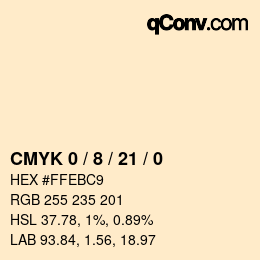 Color code: CMYK 0 / 8 / 21 / 0 | qconv.com