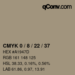 Color code: CMYK 0 / 8 / 22 / 37 | qconv.com