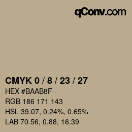 Color code: CMYK 0 / 8 / 23 / 27 | qconv.com