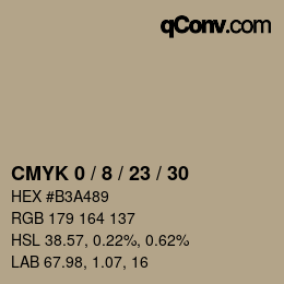 Color code: CMYK 0 / 8 / 23 / 30 | qconv.com