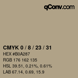 Color code: CMYK 0 / 8 / 23 / 31 | qconv.com