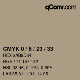 Color code: CMYK 0 / 8 / 23 / 33 | qconv.com