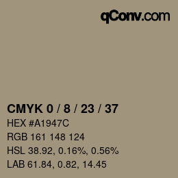 Código de color: CMYK 0 / 8 / 23 / 37 | qconv.com