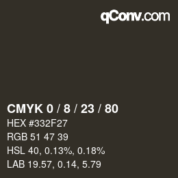 Color code: CMYK 0 / 8 / 23 / 80 | qconv.com