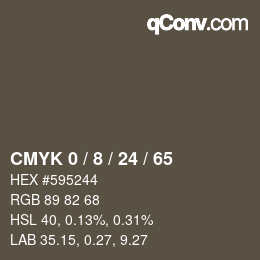 Color code: CMYK 0 / 8 / 24 / 65 | qconv.com