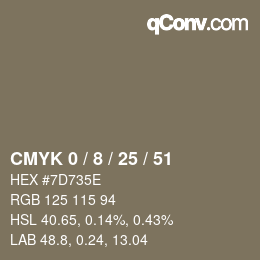 Color code: CMYK 0 / 8 / 25 / 51 | qconv.com