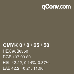 Color code: CMYK 0 / 8 / 25 / 58 | qconv.com