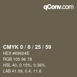 Color code: CMYK 0 / 8 / 25 / 59 | qconv.com