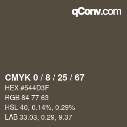 Color code: CMYK 0 / 8 / 25 / 67 | qconv.com