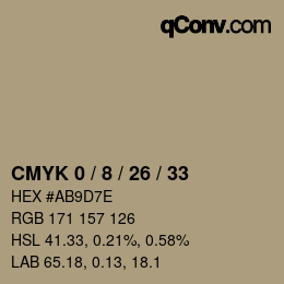 Color code: CMYK 0 / 8 / 26 / 33 | qconv.com