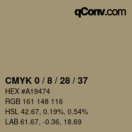 Color code: CMYK 0 / 8 / 28 / 37 | qconv.com