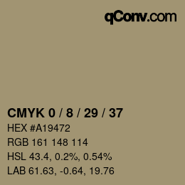Color code: CMYK 0 / 8 / 29 / 37 | qconv.com