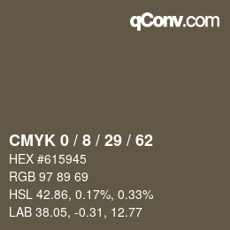 Color code: CMYK 0 / 8 / 29 / 62 | qconv.com