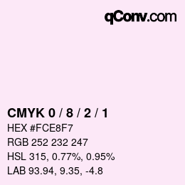 Color code: CMYK 0 / 8 / 2 / 1 | qconv.com