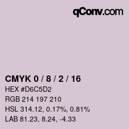 Color code: CMYK 0 / 8 / 2 / 16 | qconv.com