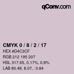 Color code: CMYK 0 / 8 / 2 / 17 | qconv.com