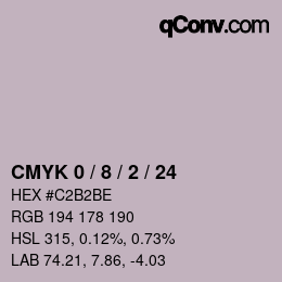 Color code: CMYK 0 / 8 / 2 / 24 | qconv.com