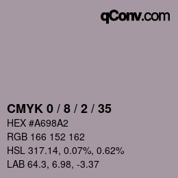 Color code: CMYK 0 / 8 / 2 / 35 | qconv.com