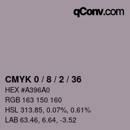 颜色代码: CMYK 0 / 8 / 2 / 36 | qconv.com