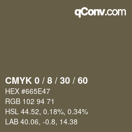 Color code: CMYK 0 / 8 / 30 / 60 | qconv.com