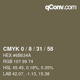 Color code: CMYK 0 / 8 / 31 / 58 | qconv.com