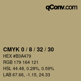 Color code: CMYK 0 / 8 / 32 / 30 | qconv.com