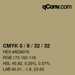 Farbcode: CMYK 0 / 8 / 32 / 32 | qconv.com