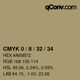 Color code: CMYK 0 / 8 / 32 / 34 | qconv.com