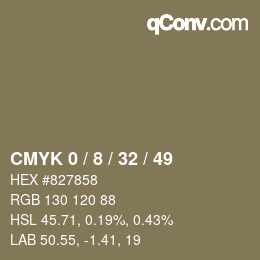 Color code: CMYK 0 / 8 / 32 / 49 | qconv.com
