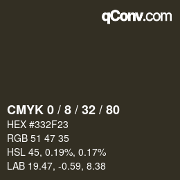 Color code: CMYK 0 / 8 / 32 / 80 | qconv.com