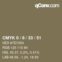 Color code: CMYK 0 / 8 / 33 / 51 | qconv.com