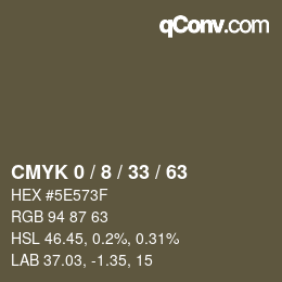 Color code: CMYK 0 / 8 / 33 / 63 | qconv.com
