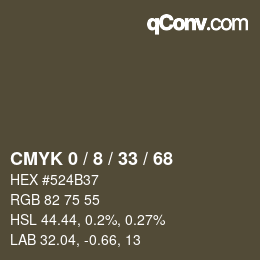 Color code: CMYK 0 / 8 / 33 / 68 | qconv.com