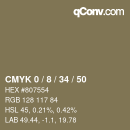 Color code: CMYK 0 / 8 / 34 / 50 | qconv.com