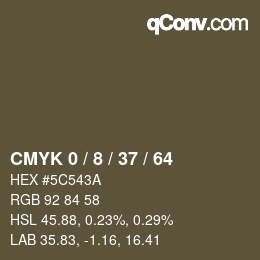 Color code: CMYK 0 / 8 / 37 / 64 | qconv.com