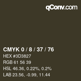 Color code: CMYK 0 / 8 / 37 / 76 | qconv.com