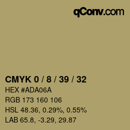 Color code: CMYK 0 / 8 / 39 / 32 | qconv.com