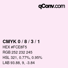 Color code: CMYK 0 / 8 / 3 / 1 | qconv.com