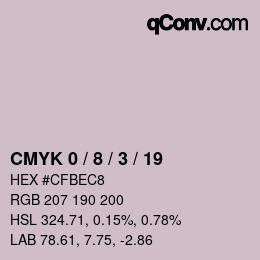 Color code: CMYK 0 / 8 / 3 / 19 | qconv.com