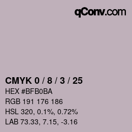 Color code: CMYK 0 / 8 / 3 / 25 | qconv.com