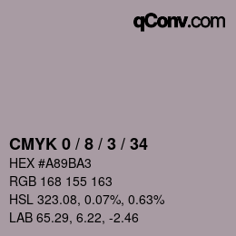 Color code: CMYK 0 / 8 / 3 / 34 | qconv.com