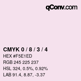 Color code: CMYK 0 / 8 / 3 / 4 | qconv.com